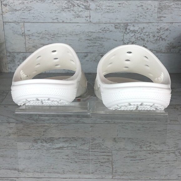 Crocs All White Baya Slides Slippers Sandals Mens size 7 /‎ Womens size 9 - Picture 5 of 8